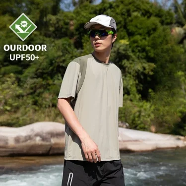 Summer T-shirt Men's UPF50 + Versatile Casual UV Protection Quick Drying Lightweight Breathable Couple Short Sleeve Cycling 2