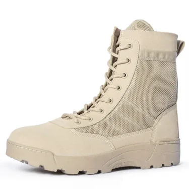 Men's desert boots comfortable warm black high top outdoor boots couple hiking boots new men's breathable work boots new 5