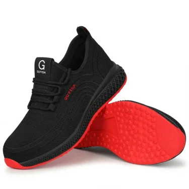 Work Shoes Men Women Work Sneakers Breathable Lightweight Steel Toe Safety Shoes Boots Men Anti-Puncture Indestructible Shoes 6