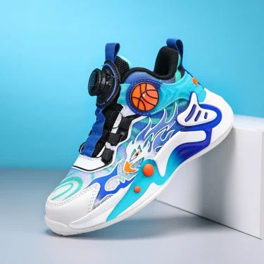 Children Shoes Boy Sneaker Luxury High Top Kids Basketball Sports Sneaker 4 To 12 Years Running Trainer Shoes for Boy 6