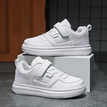 Children Sneakers Boys Shoes New Casual Children Sneakers 6 To 12 Years PU Leather Flat Skateboard Sports Tennis Shoes for Boy 2
