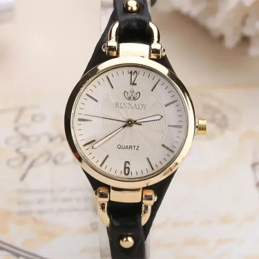 Simple Women Watch Luxury Design Leather Watch Ladies Quartz Wristwatch Solid Color Fashion Women Gift Watch Relojes Para Mujer 4