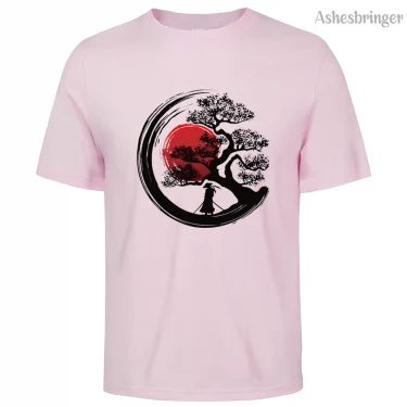 Men's 100% Summer Cotton Japanese Samurai Graphic Printed T-Shirt Casual Style Tops for Men and Women 5