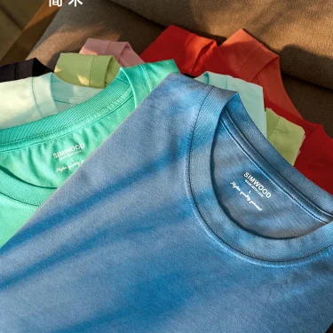 SIMWOOD 2025 Summer New 100% Cotton White Solid T Shirt Men Causal O-neck Basic T-shirt Women High Quality Classical White Tops 1