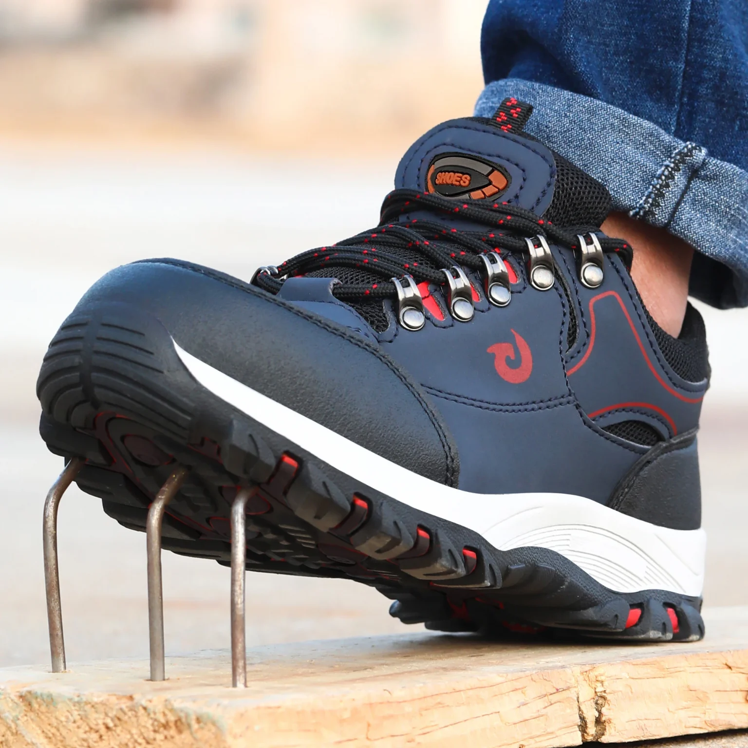 Steel Toe Cap Shoes For Men Work Boots Puncture-Proof Work Safety Shoes Protective Working Shoes Male Footwear Security Sneakers 3