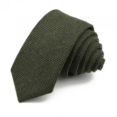 Classic 6cm Solid Striped Cotton Skinny Necktie Khaki Grey Narrow Tie Business Suit Tuxedo Shirt Men Accessory Gift 5