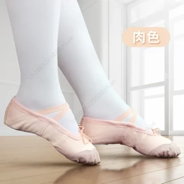 Women Kids Ballet Shoes Canvas Girls Dance Slippers Split Sole Gymnastics Yoga Dancing Shoes Children Adult Ballerina Shoes 3