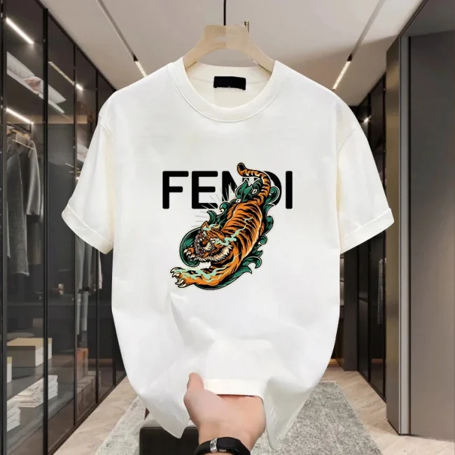 2025 Summer Newest Men's Casual Round Neck Short Sleeve T-shirt Mens Luxury Retro Y2k Cotton Tees High Quality T Shirts for Male 2