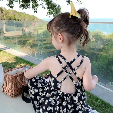 Baby Girls Dresses Summer Sleeveless Birthday Party Princess Dress Kids Sundress Dresses for 12M to 5Y Toddler Clothes 1