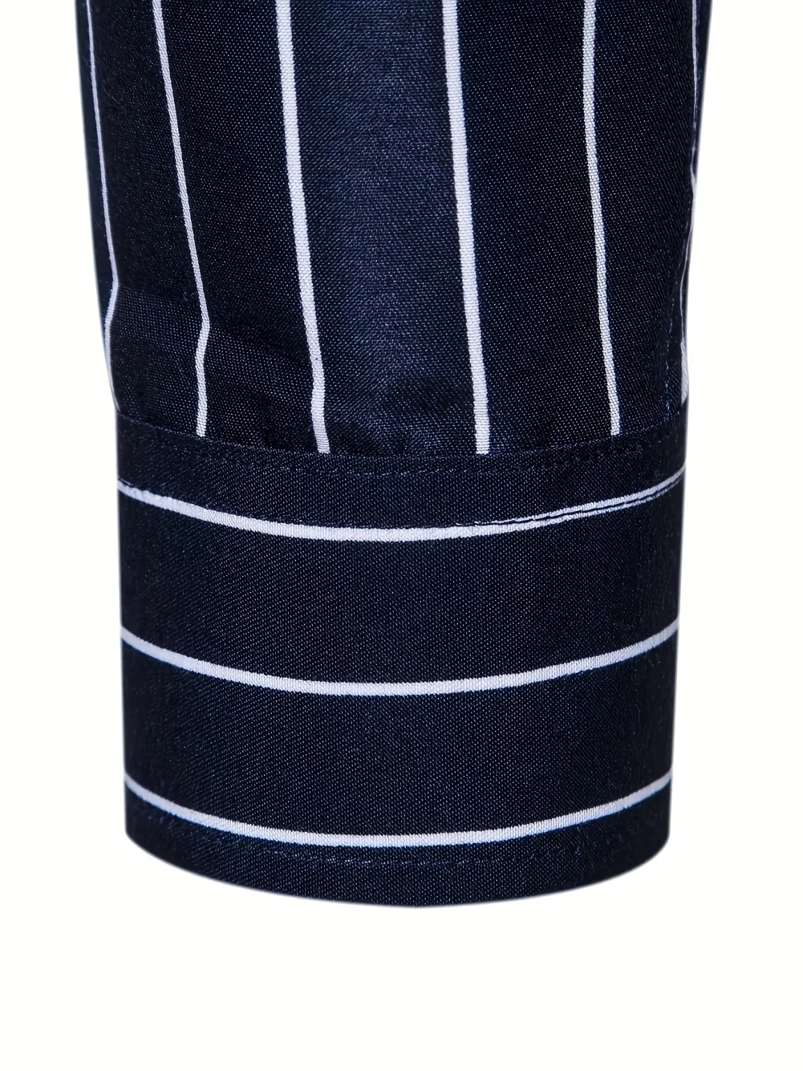 FGKKS New Men's Casual Shirt Fashion StrIped Long Sleeve Male Business Dress Shirt 4