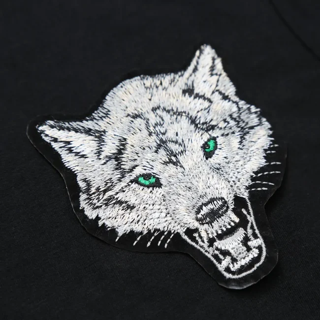 New Casual Men's Wolf T-shirts 2022 Round Neck Sleeveless Cotton embroidery Animal T shirt Men Tee Shirts Homme Camisetas Hombre 6