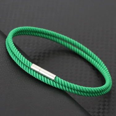 Simple Style 3mm Thin Rope Bracelet For Men Double Layer Braided Wish Braslet Good Luck Red Thread Braclet Outdoor Cycling Joias 6