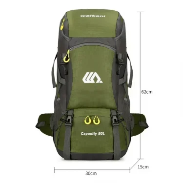 50L Travel Backpack Camping Bag For Men Large Hiking Bag Tourist Rucksack Waterproof Outdoor Sports Climbing Mountaineering Bag 2