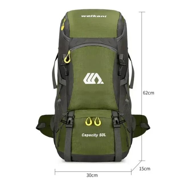 50L Travel Backpack Camping Bag For Men Large Hiking Bag Tourist Rucksack Waterproof Outdoor Sports Climbing Mountaineering Bag 2