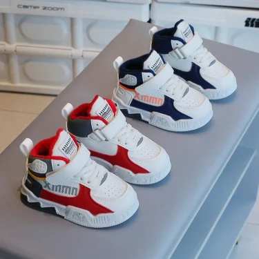 Fashion Sneakers For Kids Trend Fashion Basketball Shoes For Boy Soft-soled Anti-slippery Children's Sport Shoes Tennis Shoes 1