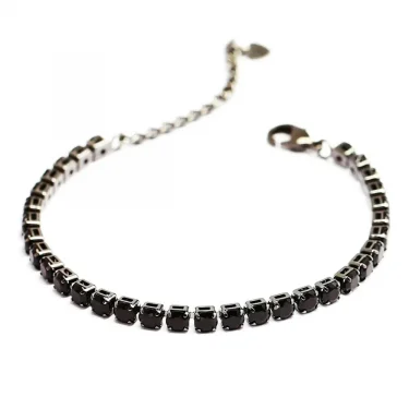 Classic Punk Stainless Steel Link Chain Charm Bracelet Men Gold Black Silver Color Zircon Tennis Bracelet For Women Jewelry Gift 3
