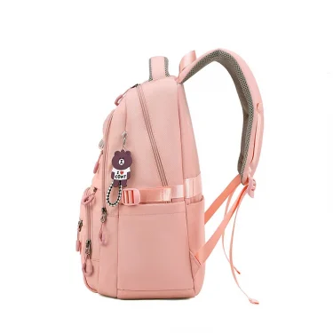 High School Bags for Teenage Girls Large Nylon Women Waterproof School Backpack Female Laptop Backpack Student Bookbag Black 3