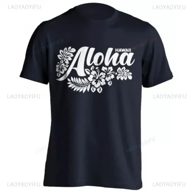 Men's Cotton Shirt OAHU HAWAII SURFING Distressed TShirt Unisex Surf Board Beach Tee Tops Summer Fashion Casual Short Sleeves 3