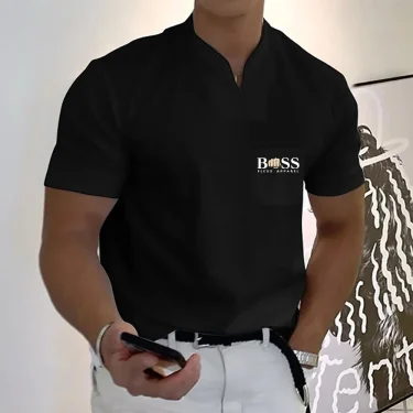 2025 Fashion Men's T-shirt Solid Color Cotton Short-Sleeved Summer Casual Sportswear high-Quality Beach Top S-5XL 6