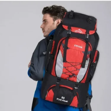 2025 Backpacks 80L Camping Hiking Backpack Bag Outdoor Sports Bags Travel Waterproof Shoulder Men Climbing Fishing Rucksack 1