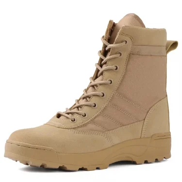 Men's desert boots comfortable warm black high top outdoor boots couple hiking boots new men's breathable work boots new 3