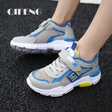Children Casual Shoes Boys Light Student Summer 5 8 9 10 12 13 Years Old Sport Mesh Footwear Kids Fashion Chunky Sneakers Tenis 1
