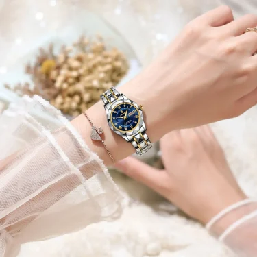 POEDAGAR Luxury Ladies Dress Watch Luminous Waterproof Week Date Woman Wristwatch Stainless Steel Women Quartz Watches reloj+box 5
