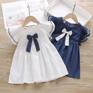 Baby Girls Dresses Summer Sleeveless Birthday Party Princess Dress Kids Sundress Dresses for 12M to 5Y Toddler Clothes 1