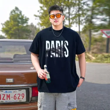 Men T Shirt Printed Popular Tees Big Size 110-175kg 5XL 6XL 7XL Plus Size Fashion Cotton Round Neck Short Sleeve Oversized Tops 3