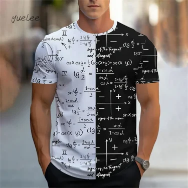 Fashion Design Men's T-Shirt Simple Printed Short Sleeve T-Shirt Oversized Sports Round Neck Tops Summer Men's Casual Clothing 5