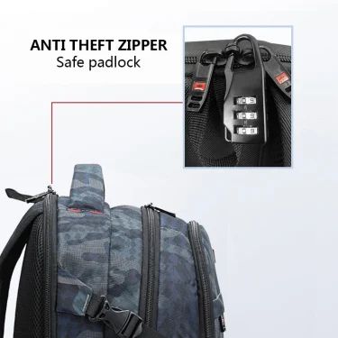 New Waterproof Man Backpack Fit 17inch Laptop USB Charging Backpack Women Oxford Travel Male Bag Vintage School Bag Mochila 4