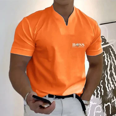 2025 Fashion Men's T-shirt Solid Color Cotton Short-Sleeved Summer Casual Sportswear high-Quality Beach Top S-5XL 5