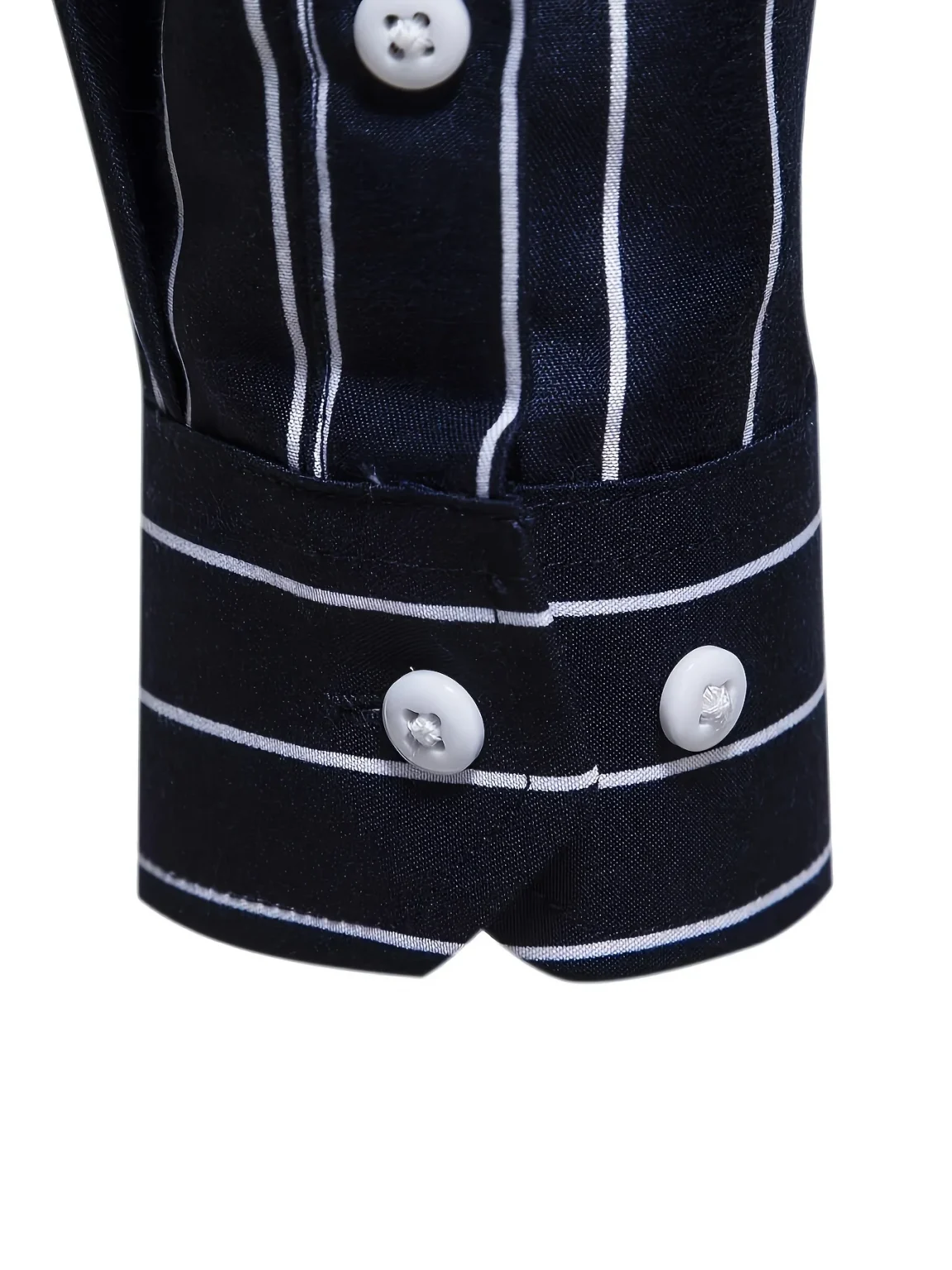 FGKKS New Men's Casual Shirt Fashion StrIped Long Sleeve Male Business Dress Shirt 5
