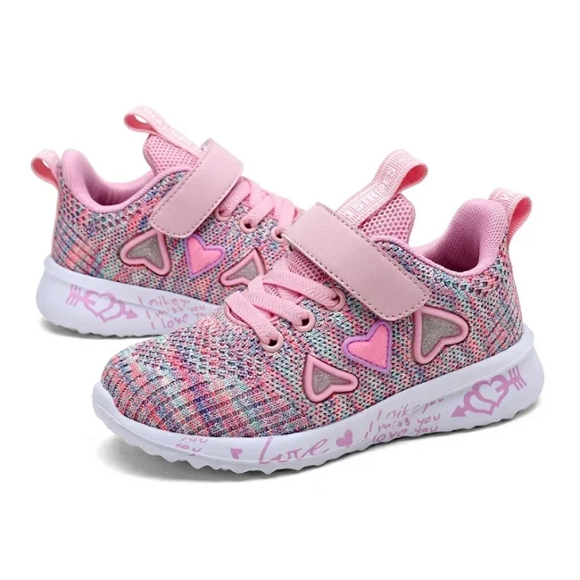 2025 Girls Casual Shoes Light Mesh Sneakers Kids Summer Children Autumn Tenis Cute Sport Cartoon Female Running Sock Footwear 8 4