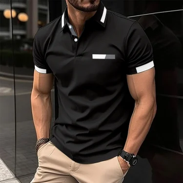 6XL Plus Size Men's Clothing Fashion Polos T-Shirts Summer Short Sleeve 3D Print Streetwear Simple Male POLO Tee Casual Tops 1