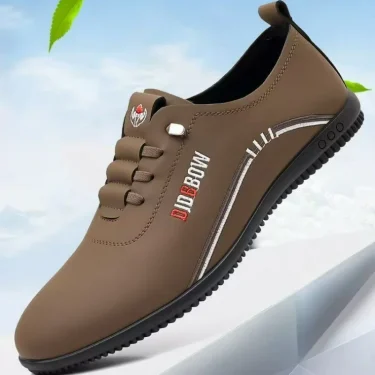 Retro Leather Shoes for Men Summer 2025 New Outdoor Lightweight Men's Loafers British Peas Shoes Men's Moccasins Tenis Masculino 5