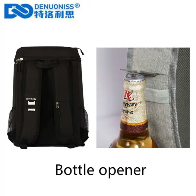 DENUONISS Large Capacity Men Backpack For Picnic Waterproof Food Backpack With Bottle Opener Thermal Backpack Cooler bag 2