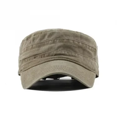 Fashion Outdoor Sun Protect Hat Men Unisex Casual Cotton Soldier Denim Hat Hats For Women Visor Solid Flat Cap 1