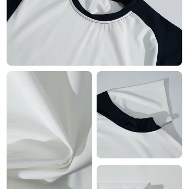 Summer T-shirt Men's UPF50 + Versatile Casual UV Protection Quick Drying Lightweight Breathable Couple Short Sleeve Cycling 6
