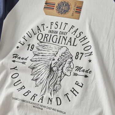 Summer New American Retro Short-sleeved O-neck Letter Printed T-shirt Men's Fashion Simple 100% Cotton Washed Casual Sport Tops 4