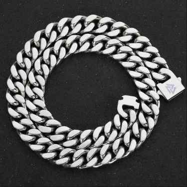Punk Hip Hop Cuban Chain Men's Bracelet Stainless Steel Fine Polished Chain 7mm/9mm Four Sides Cut Boyfriend Gift 4