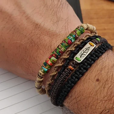 Minimalist Natural Wood Bracelet Men Grade A Imperial Stone Beaded Braclet Homme Hematite Meditation Braslet Pulsera Hombre Gift 2