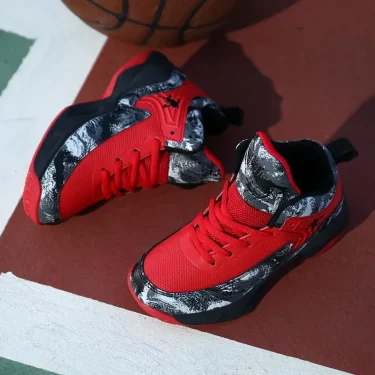 New Boys Brand Basketball Shoes for Kids Sneakers Thick Sole Non-slip Children Sports Shoes Child Boy Training Athletic Shoes 4