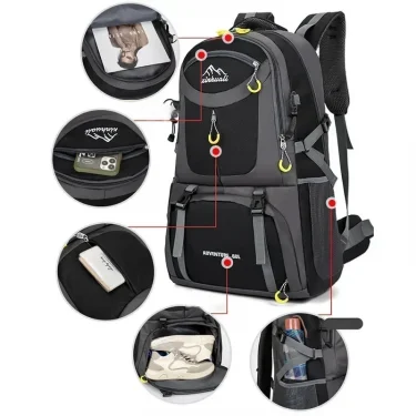 60L Sports Backpack Outdoor Backpacks Waterproof Sports Bags Camping Hiking Travel Rucksack Trekking Bag For Universal 3