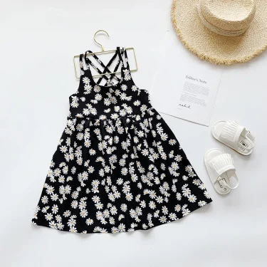 Baby Girls Dresses Summer Sleeveless Birthday Party Princess Dress Kids Sundress Dresses for 12M to 5Y Toddler Clothes 2