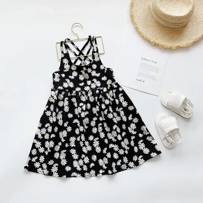 Baby Girls Dresses Summer Sleeveless Birthday Party Princess Dress Kids Sundress Dresses for 12M to 5Y Toddler Clothes 2