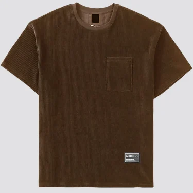 Fitness T-shirt Men's new round neck corduroy summer casual clothes thread running short sleeve T-shirt 2