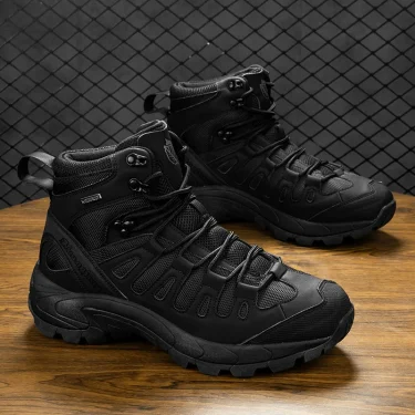New High-top Mountaineering Boots Men Outdoor Casual Sneakers Hiking Safety Shoes Desert Boots Men's Ankle Boots Large Size40-47 2