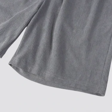 Fitness T-shirt Men's new round neck corduroy summer casual clothes thread running short sleeve T-shirt 6