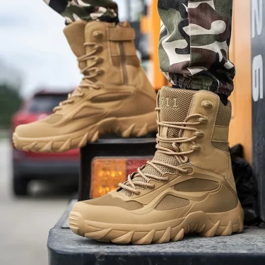 Men Tactical Boots Autumn Special Forces Field Man Boot Lightweight Outdoor Non-Slip Men Shoes Zapatillas Hombre 1